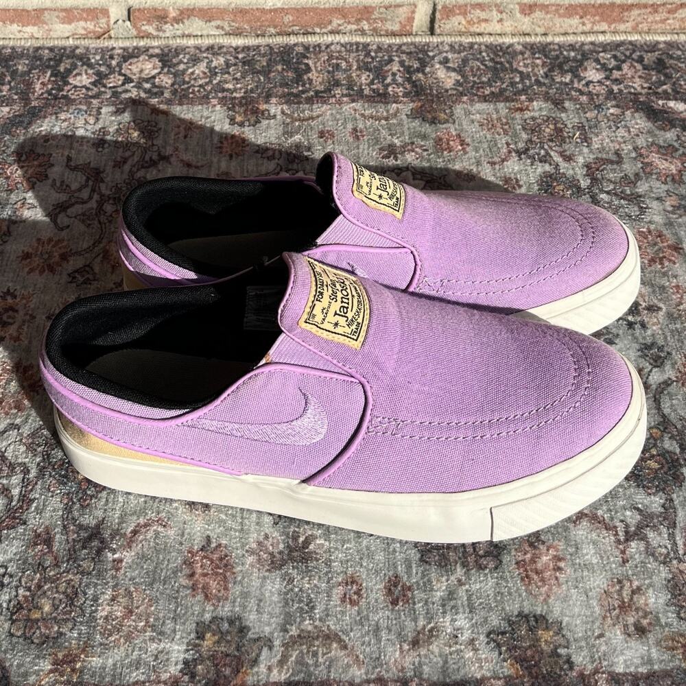 Nike SB Stefan Janoski Slip On / Youth 5.5 / Canvas Skate Shoes Violet Purple - Picture 5 of 13